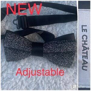 CLIP ON 🤵‍♀️Le CHATEAU, black sparkle ✨ adjustable,